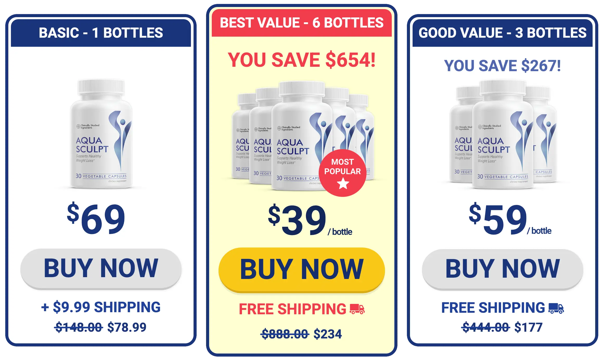 Buy AquaSculpt Weight Loss Supplement